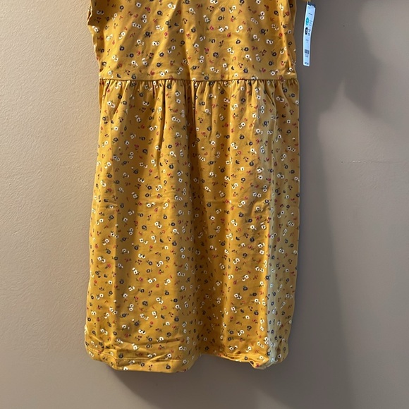 CARTERS NWT Girls Size 12 Yellow Floral Jersey Dress - Picture 6 of 10